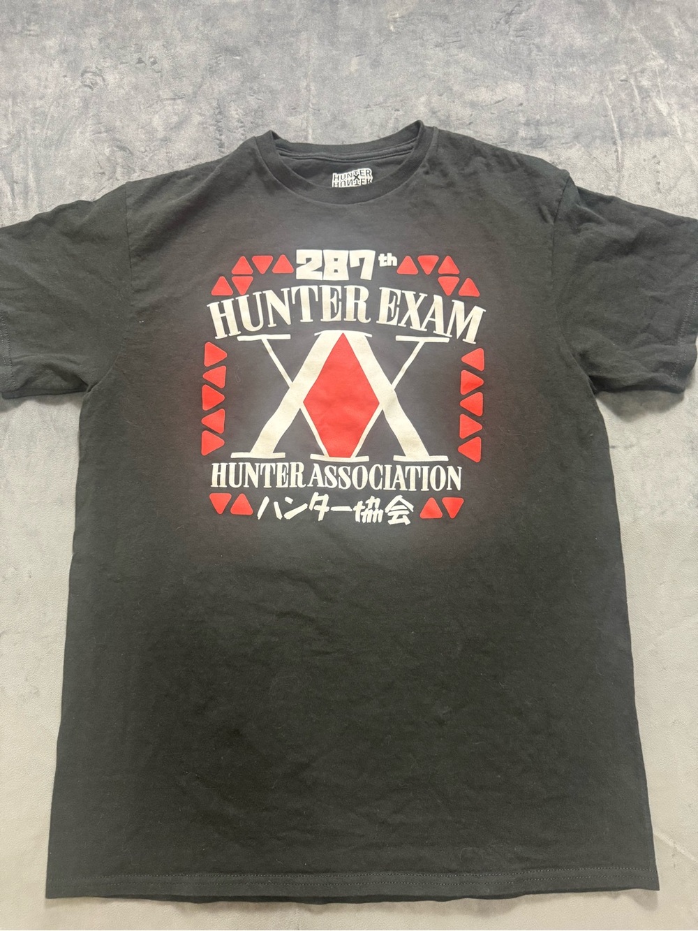 Hunter x Hunter Black Hunter Exam
Graphic Print T-Shirt Short Sleeve Crew
Neck M